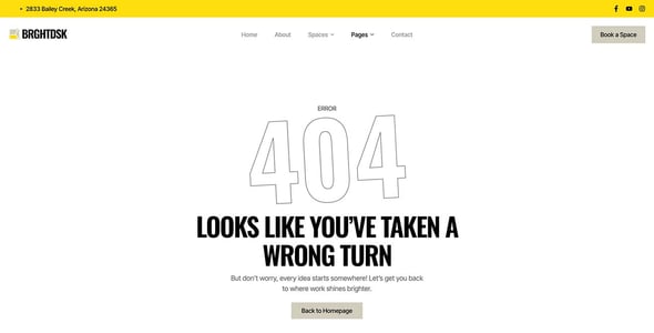 BrightDesk - Coworking Space & Creative Hub Elementor Template Kit
