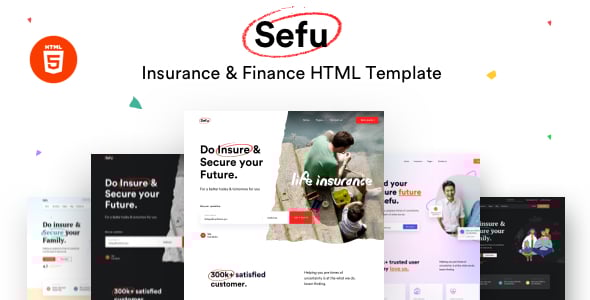 Sefu - Insurance & Finance HTML Template