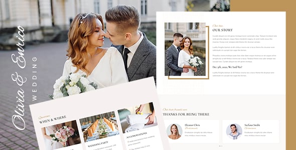 Olivia & Enrico - Wedding Template