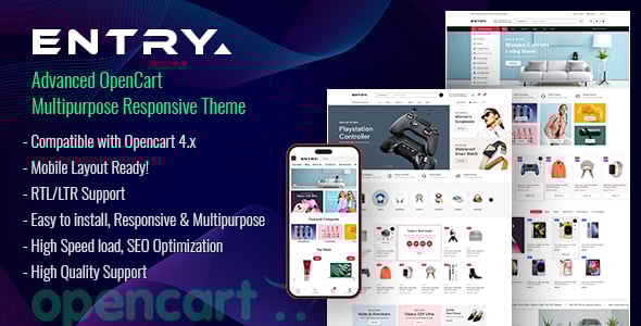 Entry - Advanced OpenCart Multipurpose Responsive Theme