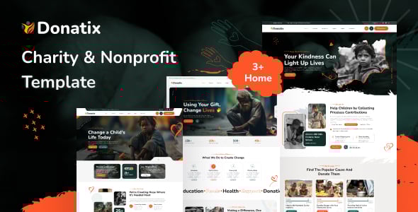Donatix - Charity & Nonprofit HTML Template