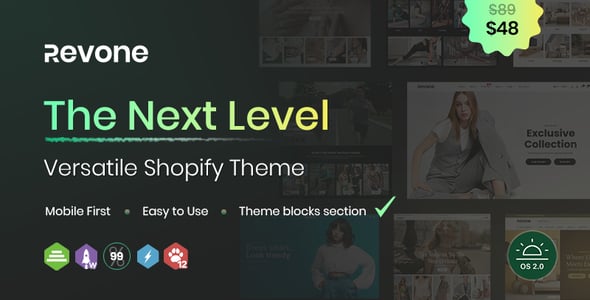 Revone - Next Level Versatile Shopify Theme