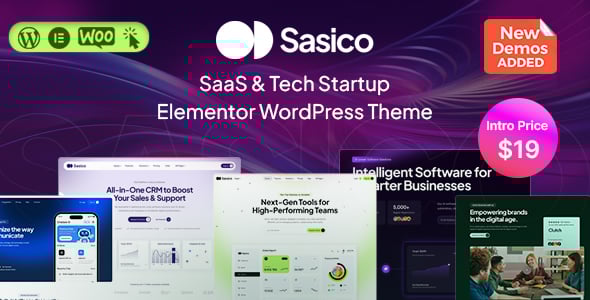 Sasico - SaaS & Tech Startup WordPress Theme