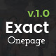 Exact - Multipurpose Responsive Onepage Template - ThemeForest Item for Sale