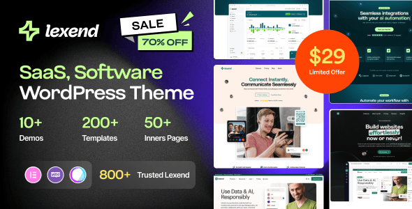 Lexend - Software, SaaS & Startup WordPress Theme