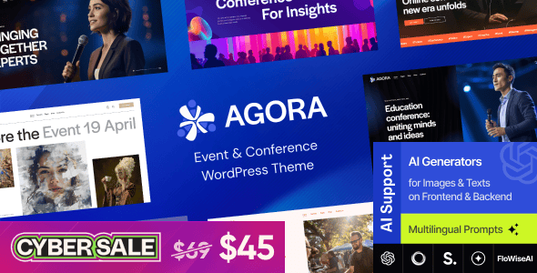 Agora — Event & Conference WordPress Theme