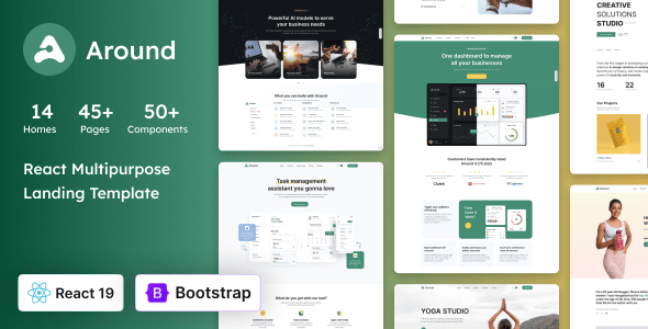 Around - React Multipurpose Landing Template