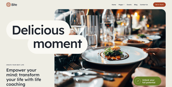 Bite — Catering, Wedding & Party WordPress Theme