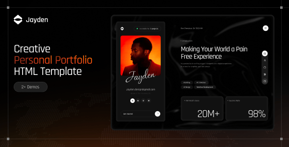 Jayden - Personal Portfolio HTML Template