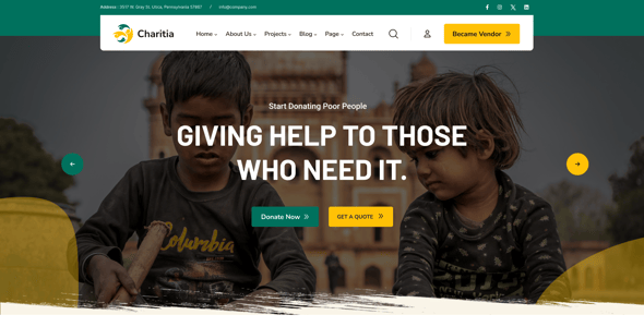 Charitia - Charity & Donation HTML Template Multipurpose