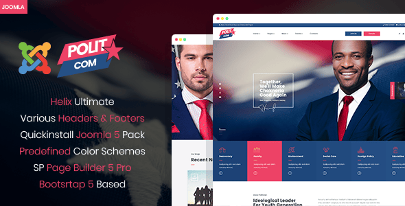 Polytico - Joomla 5 Political And NGO Template | Politician