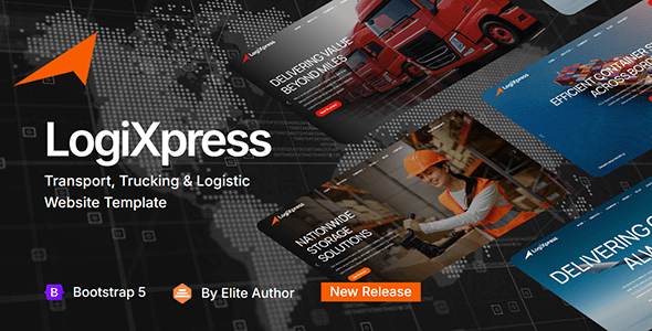 LogiXpress - Transportation, Cargo & Logistics HTML Template