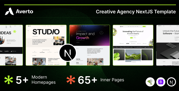 Averto - Creative Digital Agency NextJS Template