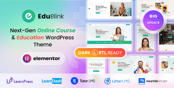 EduBlink - Education & Online Course WordPress Theme