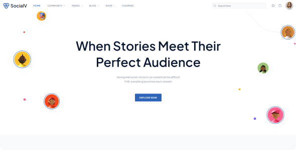 SocialV - Social Network and Community BuddyPress Theme