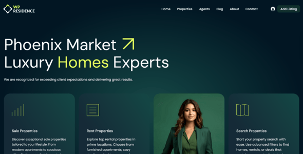 Residence Real Estate WordPress Theme