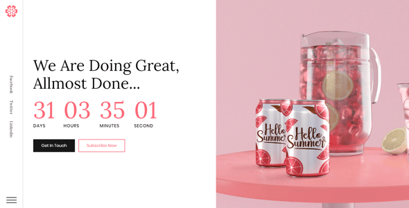 Frost - Coming Soon, Under Construction React Template