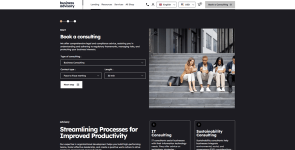 Business Advisory - Life and Business Coach Shopify Theme OS 2.0