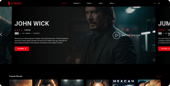 Streamit | Video Streaming VueJS, React JS, Laravel, HTML Admin Template + RTL