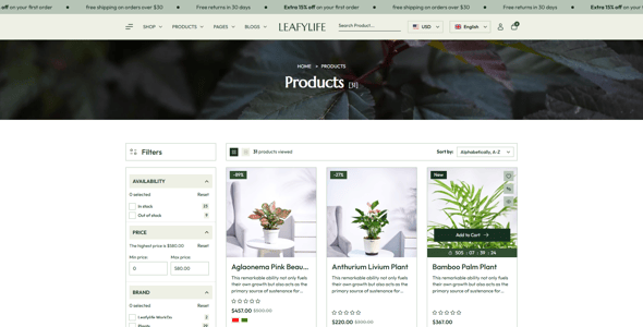 Leafylife - Gardening & Houseplants Shopify 2.0 Theme