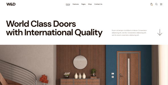 W&D - Windows & Doors Installation Wordpress Theme