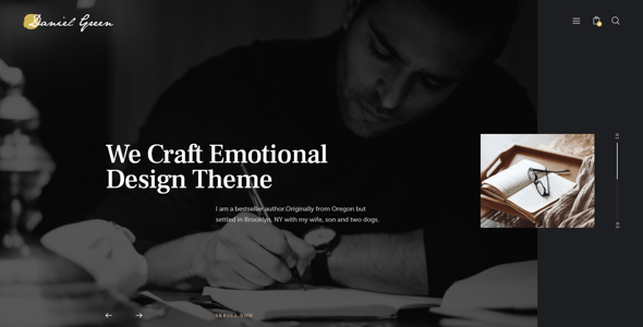 Writer - Journalist & Autho Blog Book WordPress Theme