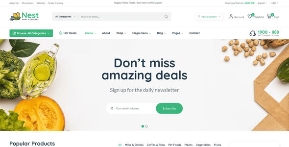 Nest - Multipurpose eCommerce HTML Template