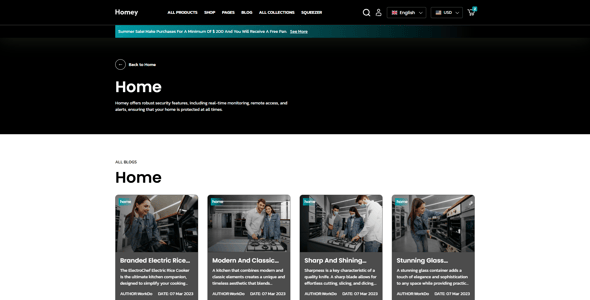 Homey - Kitchen Tools Responsive Shopify 2.0 Store