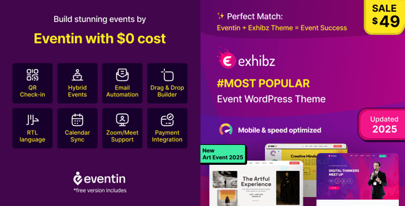 Exhibz | AI Powered Event Conference WordPress Theme