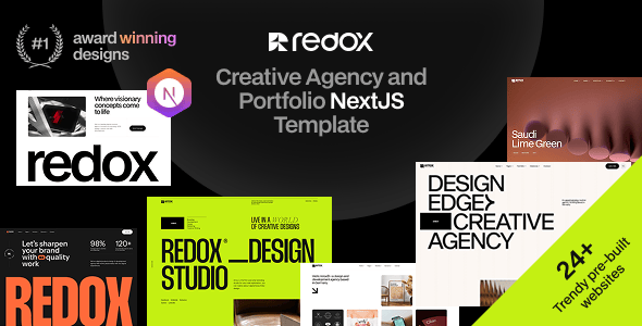 Redox - Creative Agency and Portfolio React Next JS Template