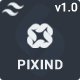 Pixind - Responsive Landing Template (Tailwind CSS v4) - ThemeForest Item for Sale